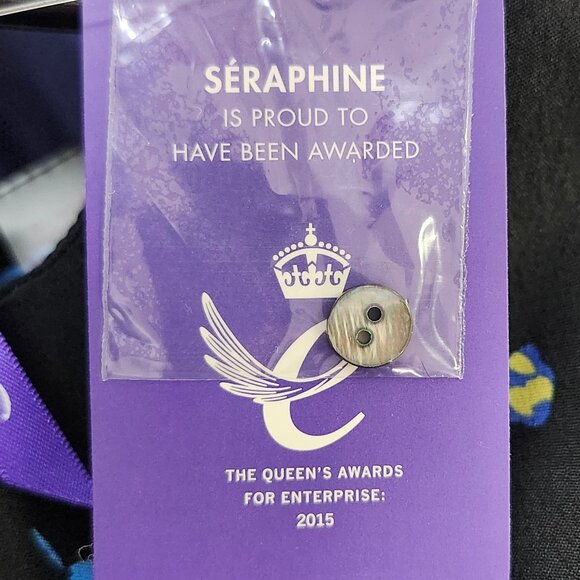 Seraphine Women's Black Floral Frill Nursing Friendly Midi Dress Size 4 & 8 - Picture 7 of 10